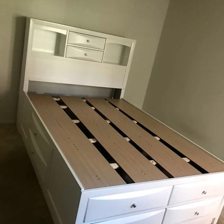 WATSON White 56" Height Storage Platform Bed