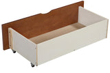 WILBUR Cherry 120" x 80" FOUR Bed Corner Bunk Bed with Drawers