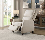 WIOTT Beige 30" Wide Push-Back Recliner