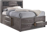 WATSON Gray 60" Height Storage Platform Bed