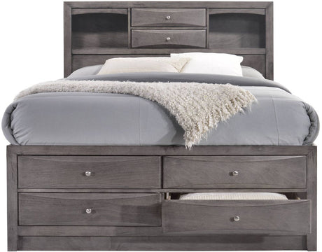 WATSON Gray 60" Height Storage Platform Bed