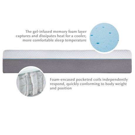 Wellsville 11 Inch Gel Hybrid Mattress