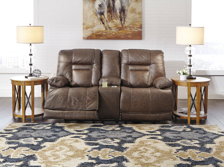 Wesley Top Grain Leather Reclining  Loveseat with Adjustable Lumbar and Headrests
