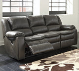 Wexford Grey Leather Reclining Sofa