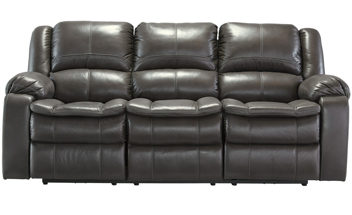 Wexford Grey Leather Reclining Sofa