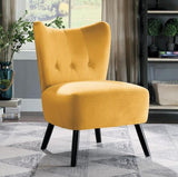 WILMA Yellow Accent Chair