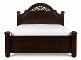 XIMENA Dark Walnut 64" Height Poster Bed