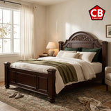 XIMENA Dark Walnut 64" Height Poster Bed