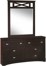 Xerces Merlot Dresser & Mirror