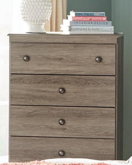 XERCES Aged Brown 30" Wide 5 Drawer Chest