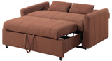 YALTA Copper Boucle Fabric 60" Wide Pull-Out Sofa Sleeper