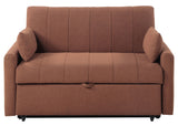 YALTA Copper Boucle Fabric 60" Wide Pull-Out Sofa Sleeper