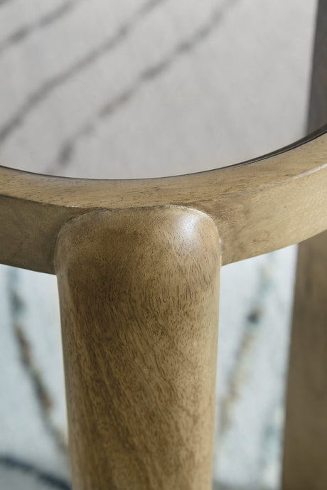 YOSHI Light Brown 2 Piece Nesting Table