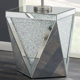 YEZENIA Mirrored 39" Wide End Table