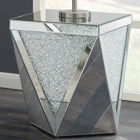 YEZENIA Mirrored 39" Wide End Table