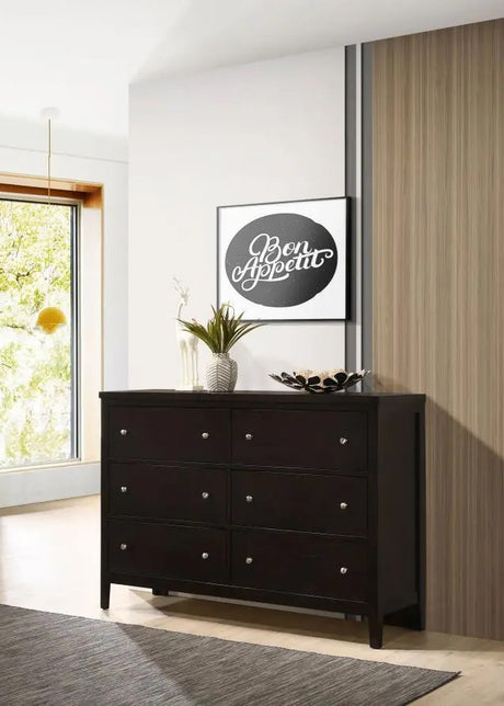 ZADE Brown 61" Wide Dresser