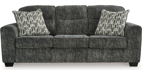 ZEKKI Gray Velvety Sofa & Loveseat