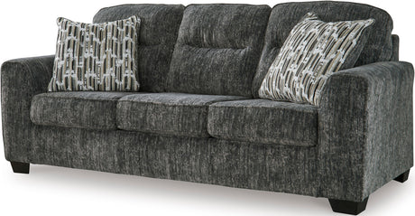 ZEKKI Gray Velvety Sofa & Loveseat