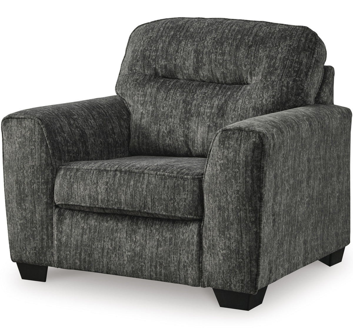 ZEKKI Gray Velvety 46" Wide Oversized Chair