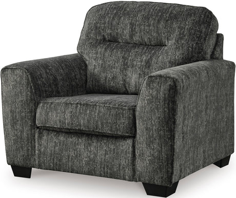 ZEKKI Gray Velvety Sofa & Loveseat