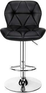 ZOELE Black 18" Wide Adjustable Bar Stool