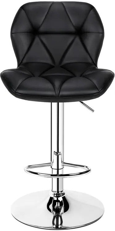 ZOELE Black 18" Wide Adjustable Bar Stool