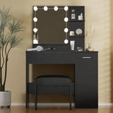 ZULEMA Black 40" Wide Vanity with Chair (RTA)