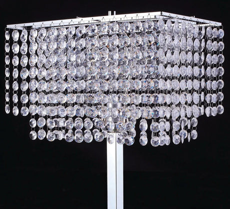 ZULEYMA Crystal 60" Height Floor Lamp