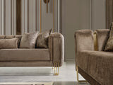 ZURICH Coffee Luxury Sofa & Loveseat