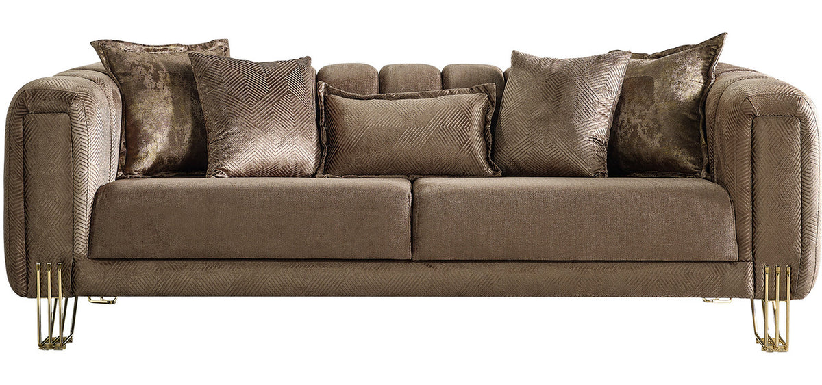ZURICH Coffee Luxury Sofa & Loveseat