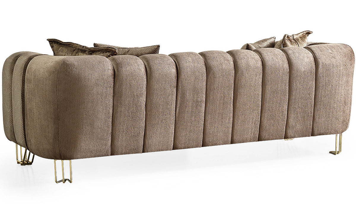 ZURICH Coffee Luxury Sofa & Loveseat