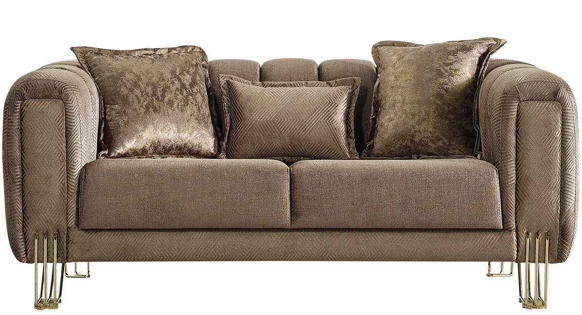 ZURICH Coffee Luxury Sofa & Loveseat