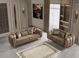 ZURICH Coffee Luxury Sofa & Loveseat