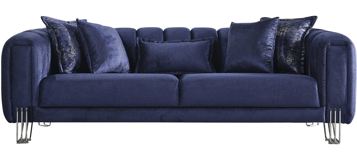 ZURICH Navy Luxury Sofa & Loveseat