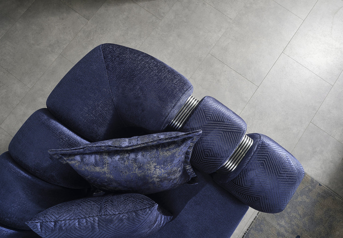ZURICH Navy Luxury Sofa & Loveseat