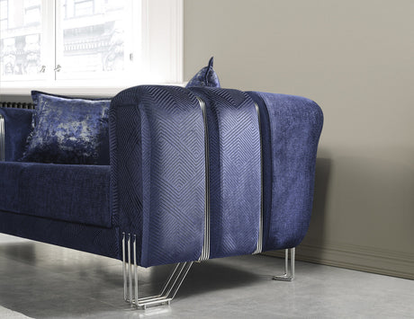 ZURICH Navy Luxury Sofa & Loveseat
