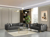 ZURICH Gray Luxury Sofa & Loveseat