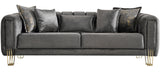 ZURICH Gray Luxury Sofa & Loveseat