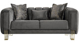 ZURICH Gray Luxury Sofa & Loveseat