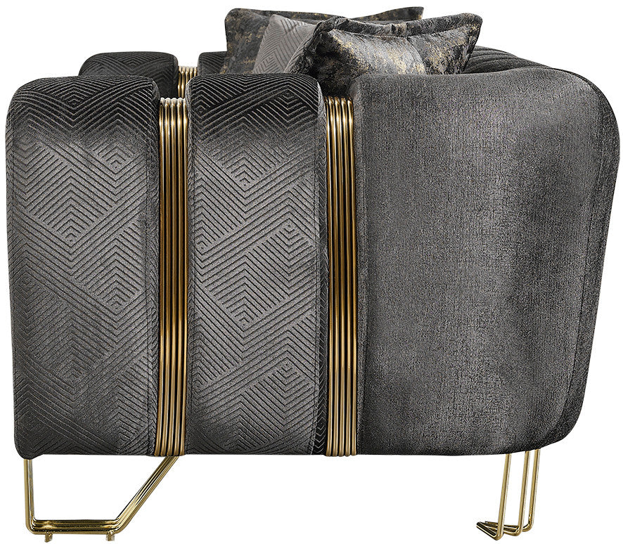 ZURICH Gray Luxury Sofa & Loveseat