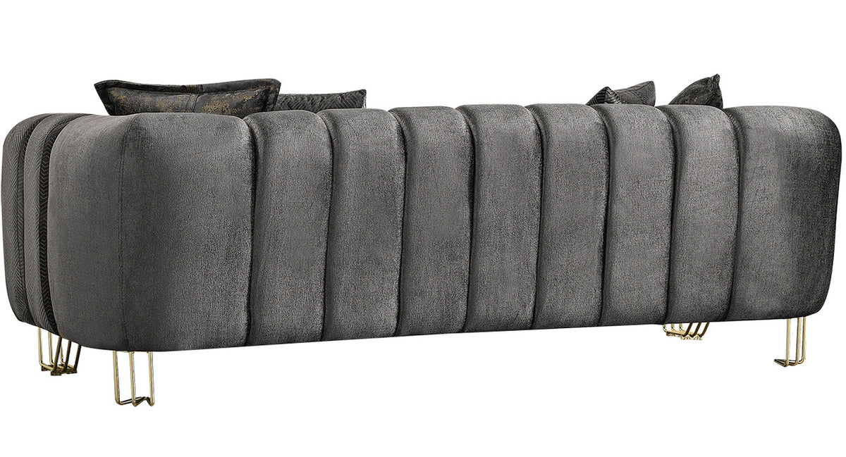 ZURICH Gray Luxury Sofa & Loveseat