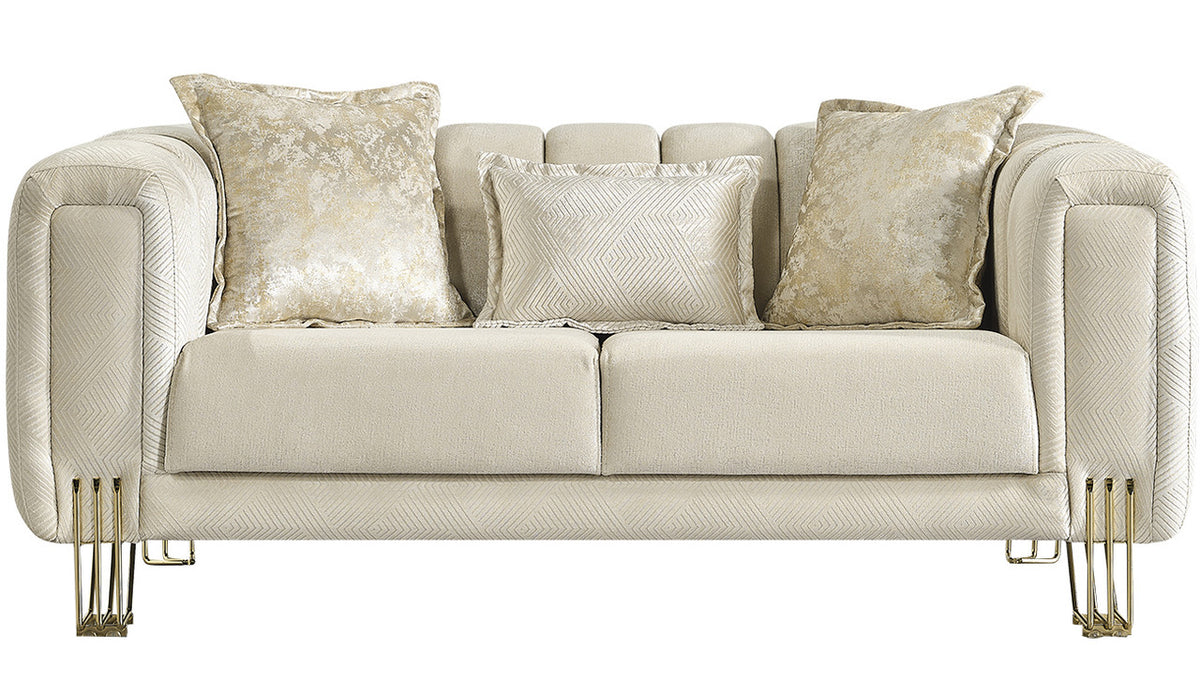 ZURICH Ivory Luxury Sofa & Loveseat