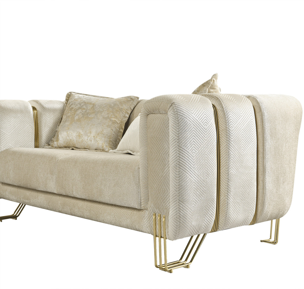 ZURICH Ivory Luxury Sofa & Loveseat