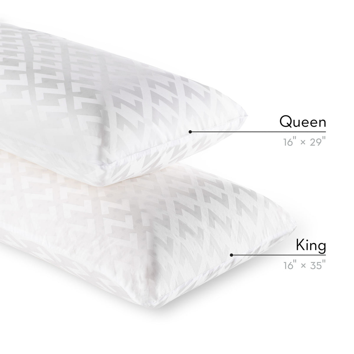 Z-GEL DOUGH Infused Memory Foam Pillow, Mid Loft