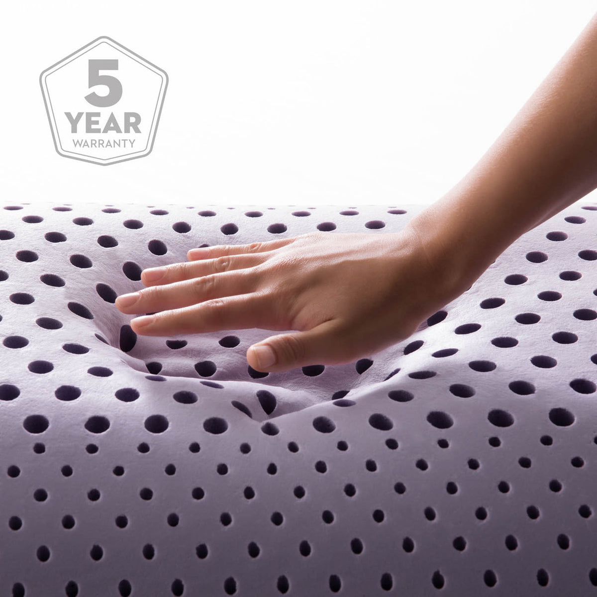 Zoned ActiveDough Lavender Pillow with Aromatherapy Spray, Mid Loft