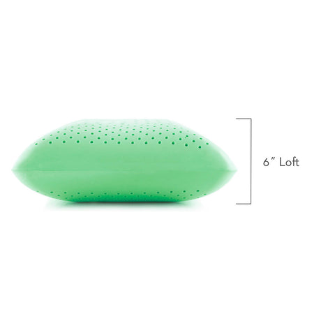 Zoned ActiveDough Peppermint Pillow with Aromatherapy Spray, Mid Loft