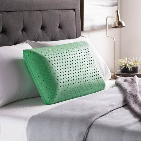 Zoned ActiveDough Peppermint Pillow with Aromatherapy Spray, Mid Loft