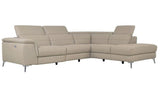 ZAHARA Taupe Reclining Powered Sectional