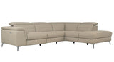 ZAHARA Taupe Reclining Powered Sectional