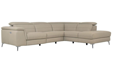 ZAHARA Taupe Reclining Powered Sectional